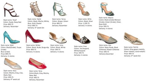 parisian shoes price list.